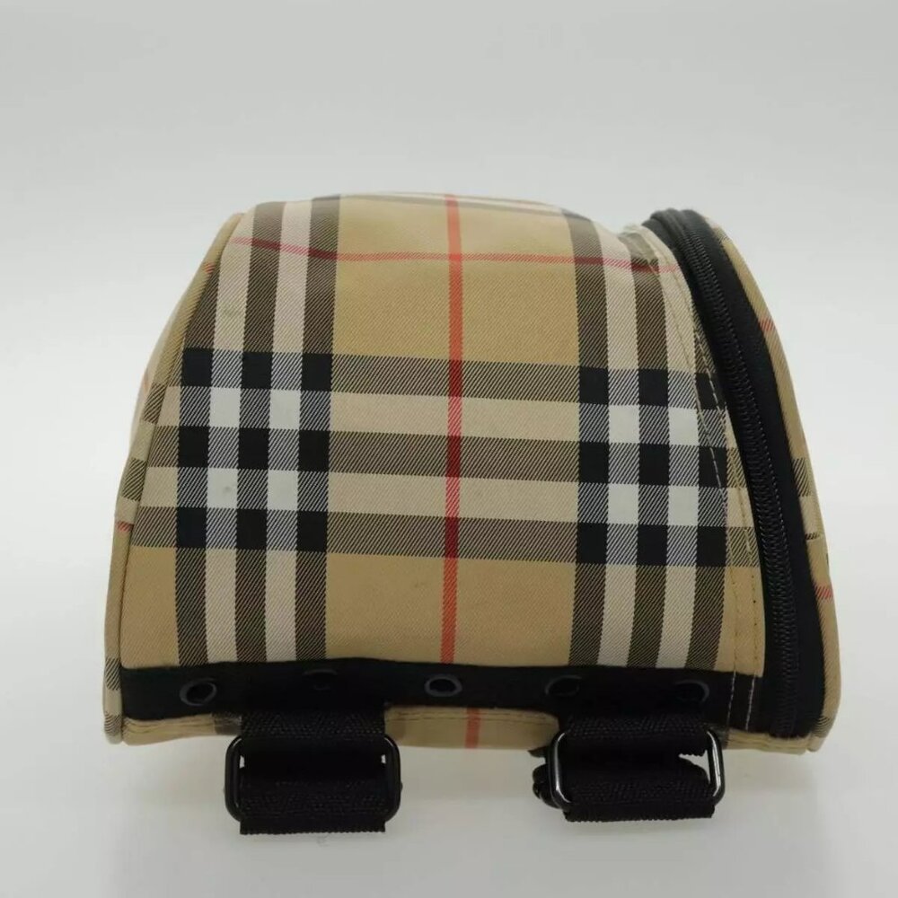 BURBERRY Golf Nova Check Backpack Canvas Beige Auth 95671 - Picture 6 of 16